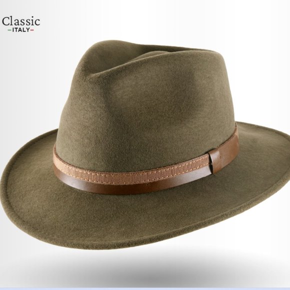 Classic Italy Wool Classic Traveller Iii Hat Olive - Picture 6 of 11